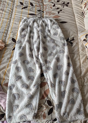 Uzun Kollu  polarlı Pijama Takımı sabahlılk takımı - Görsel 2