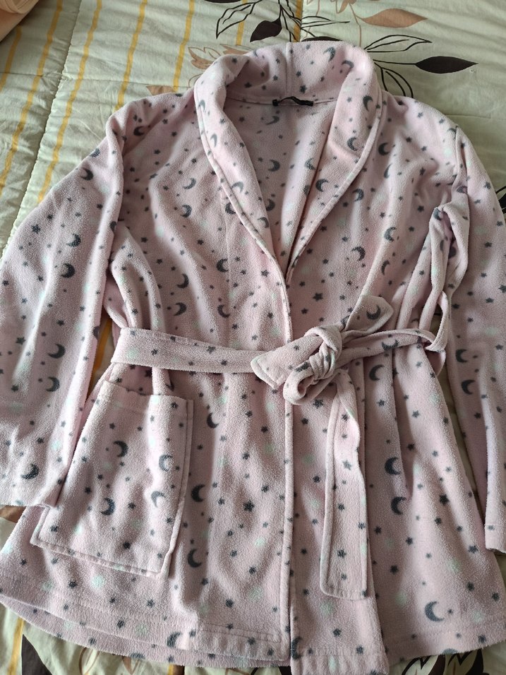 Uzun Kollu  polarlı Pijama Takımı sabahlılk takımı - Görsel 4