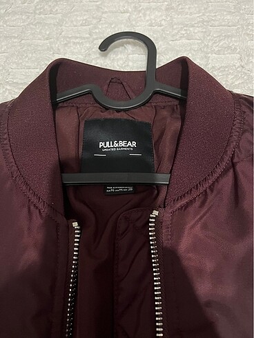 m Beden bordo Renk Pull&Bear bomber ceket