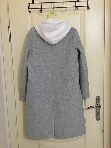 H&M H&M xs gri kaban tam kalıp