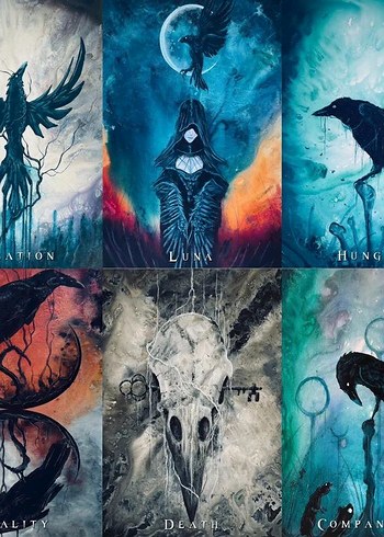 Wisdom of the Raven Oracle 52 Kart - Görsel 3