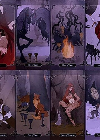  Dark Wood Tarot Kartı Destesi 