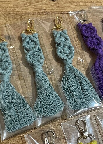 Makrome Anahtarlık El Yapımı El Emeği - Görsel 8