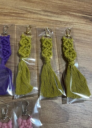 Makrome Anahtarlık El Yapımı El Emeği - Görsel 14