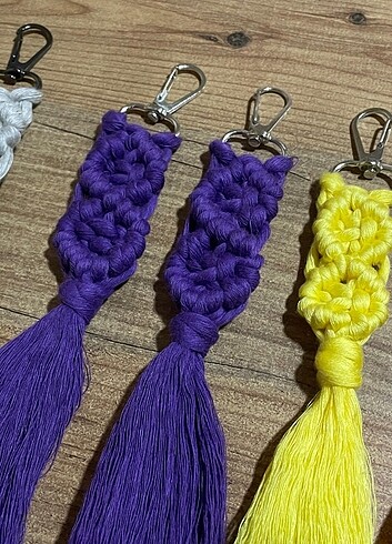 Makrome Anahtarlık El Yapımı El Emeği - Görsel 16