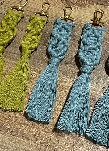 Makrome Anahtarlık El Yapımı El Emeği - Görsel 2