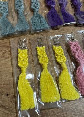 Makrome Anahtarlık El Yapımı El Emeği - Görsel 7