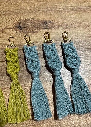 Makrome Anahtarlık El Yapımı El Emeği - Görsel 17