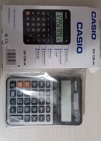 Beden Renk CASIO DX-12B-BK Hesap Makinesi 0 Ürün