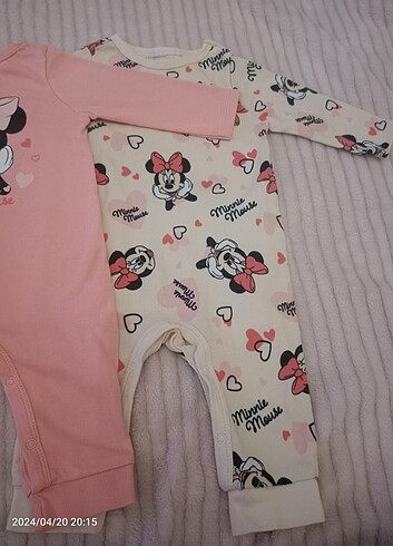 LC Waikiki kız bebek tulum 2 adet 3-6ay