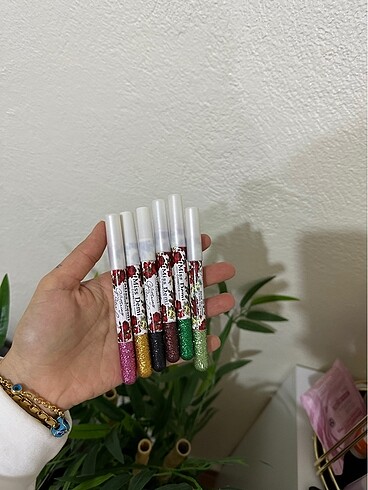 6 lı glitterli kalem