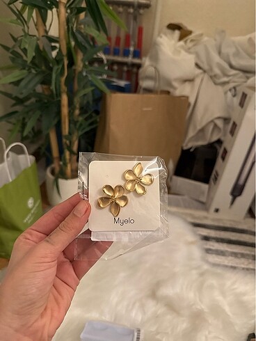 Çiçekli küpe - Görsel 2