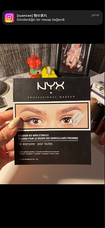 nyx kaş boyama seti orijinal