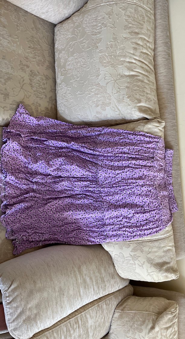 Bohem Mor Uzun Lastikli Etek - Görsel 3