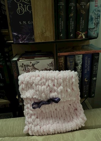 Pembe Örgü kurdaleli kitap kılıfı - Görsel 5