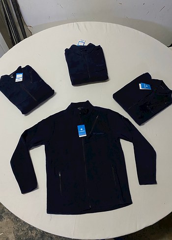 xl Beden Erkek Fermuarlı Koyu Mavi Polar Sweatshirt