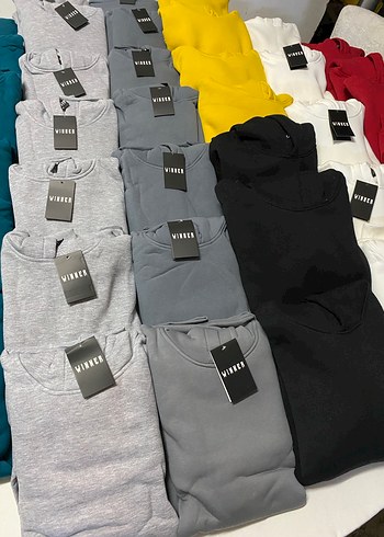 Diğer Erkek Gri Kapüşonlu Sweatshirt ve Eşofman Takımı