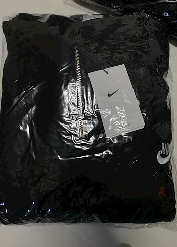 s Beden Erkek Siyah Fermuarlı Sweatshirt