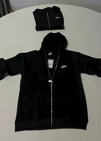 m Beden Nike Siyah Fermuarlı Erkek / Kadın Sweatshirt