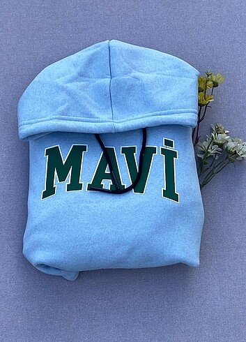 Unisex mavi sweatshirt 