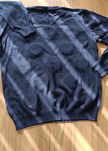 Limon Kırmızı Kalp Desenli Çocuk Triko Kazak - Görsel 5