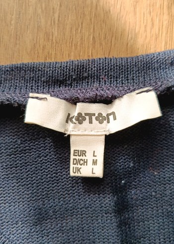 Koton Lacivert İnce Triko Tişört - Görsel 2