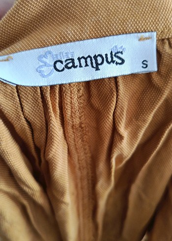 Sarı Keten Bohem Uzun Tulum - Görsel 5