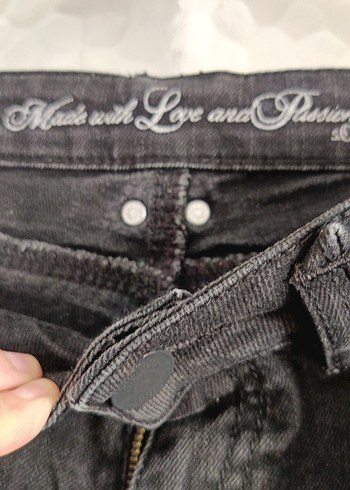 Siyah Kadın Kot Pantolon - Görsel 4