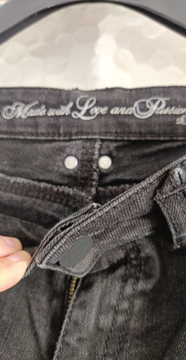 Siyah Kadın Kot Pantolon - Görsel 4