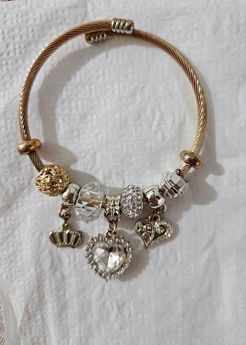 Boncuklu Altın Renkli Bohem Bileklik - Görsel 2