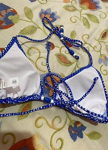Penti Mavi Boncuk Detaylı Bikini Üstü