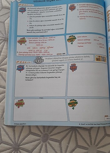 4. Sinif tonguç matematik kitap