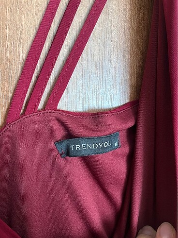 Trendyol & Milla Bordo elbise