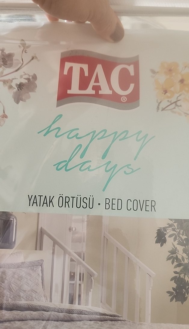 Gri Düz Desenli Yatak Örtüsü - Görsel 2