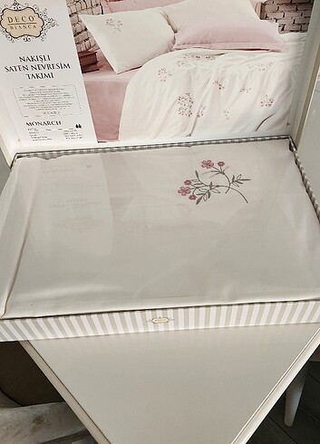 Nakışlı pamuk saten nevresim takimi - Görsel 2