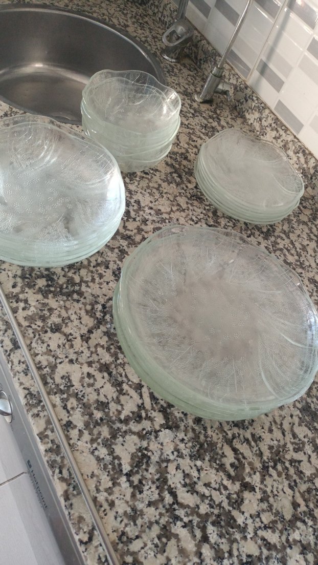 Beyaz Gri Desensiz Modern Tabak - Görsel 5