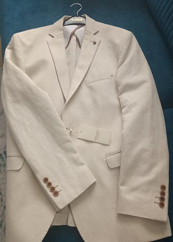 hatemoglu erkek ceket bej renk - Görsel 4