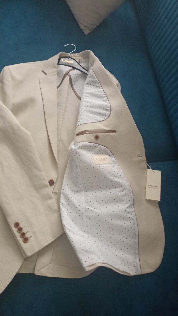 hatemoglu erkek ceket bej renk - Görsel 5