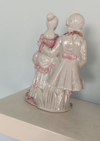 Pembe Pastel Renkli Çift Figürin - Görsel 2