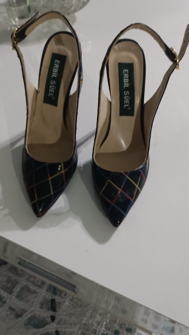 Siyah Yılan Desenli Tokalı Stiletto - Görsel 4