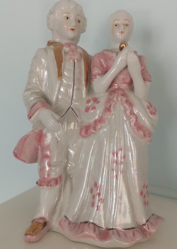 Pastel Renkli Beyaz Seramik Figürin - Görsel 2