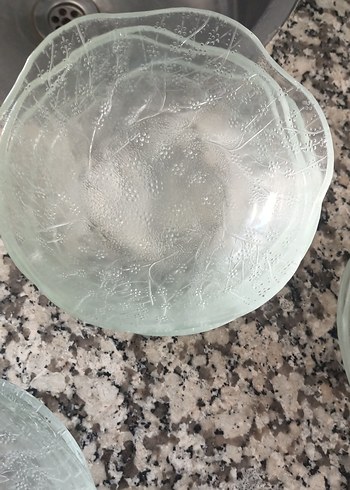 Vintage Beyaz Gri Desensiz Tabak Seti - Görsel 5