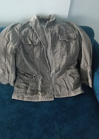 Gri Düğmeli Erkek ceket - Görsel 4