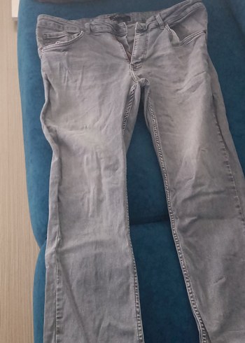 Gri Düğmeli erkek Pantolon - Görsel 3