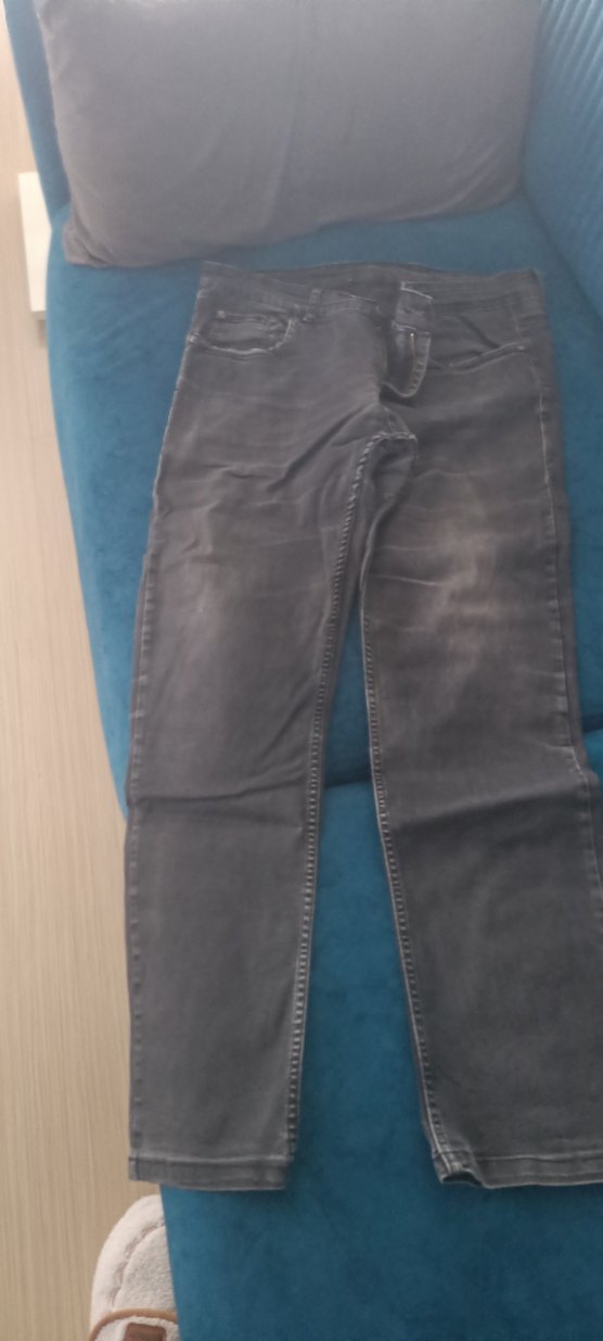 Gri Düğmeli erkek  Pantolon - Görsel 4