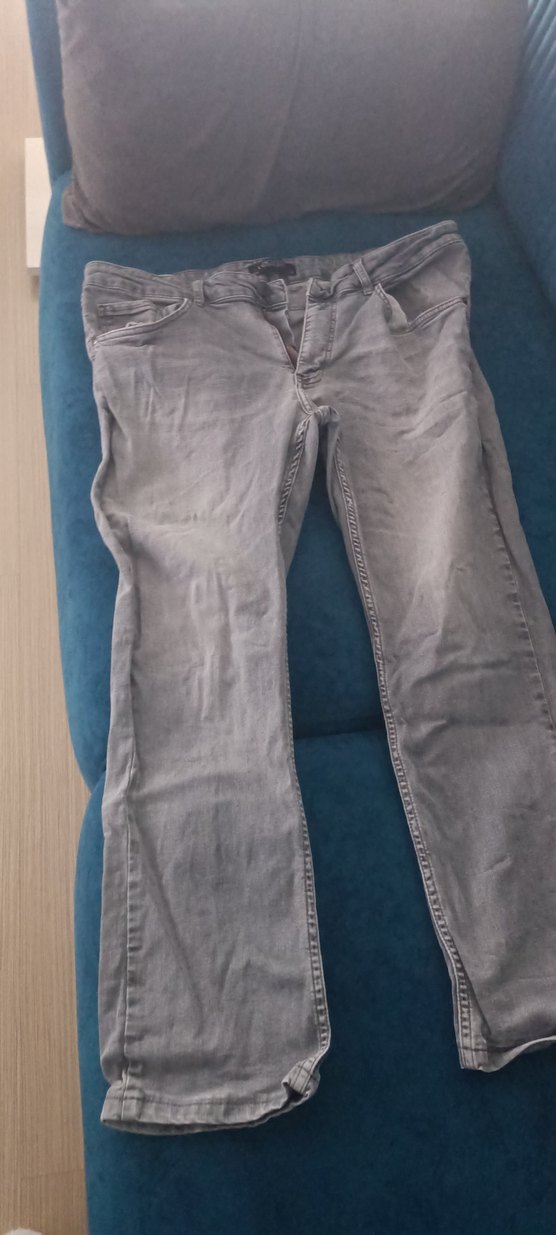 Gri Düğmeli erkek  Pantolon - Görsel 3