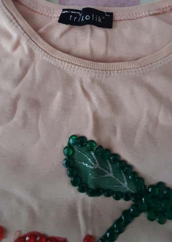 Kız Çocuk Pembe Baskılı Kısa Kollu Tişört - Görsel 3