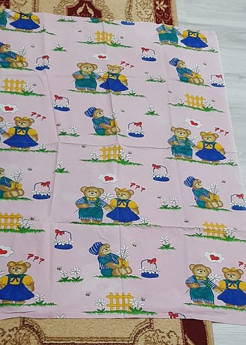 Baskılı Pembe Çocuk Uyku Seti - Görsel 10