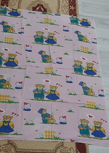 Baskılı Pembe Çocuk Uyku Seti - Görsel 8
