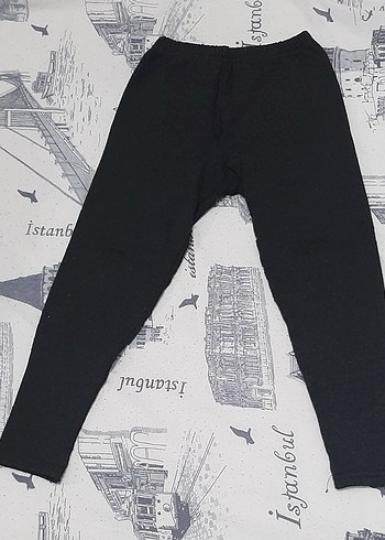 Kız Çocuk Siyah Elastik Bel Tayt - Görsel 2